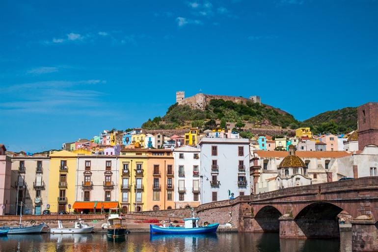 Historische stadje Bosa, Sardinië