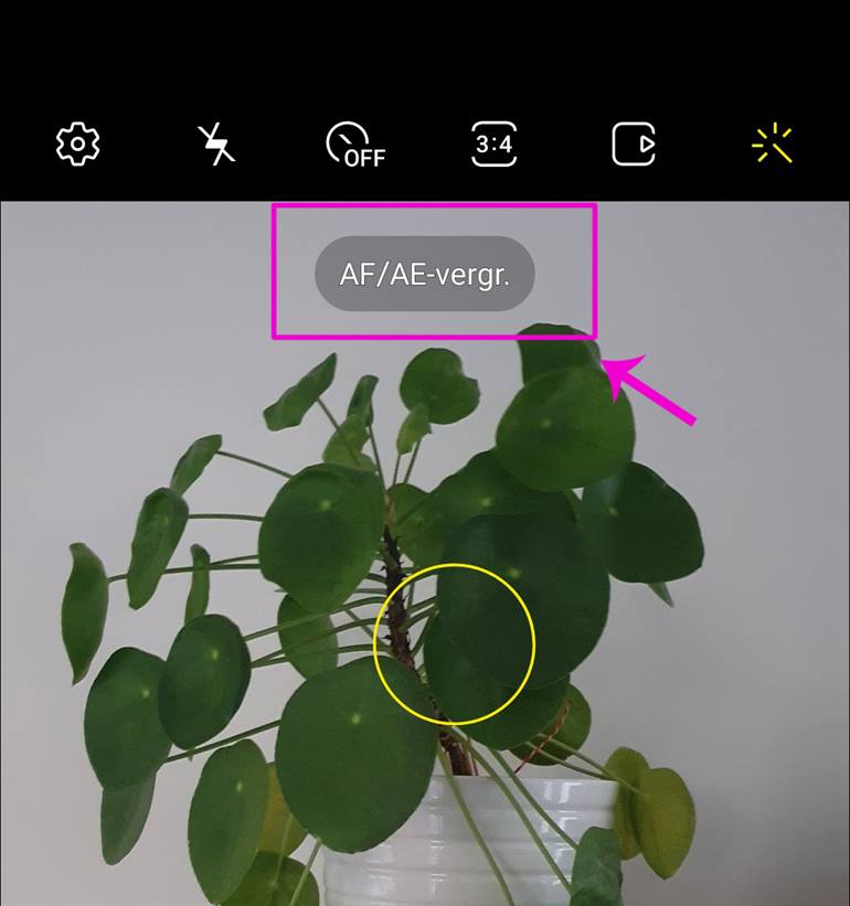 Hoe zet je de belichting en scherpte vast?