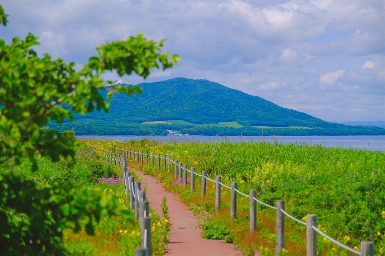 Hokkaido's natuurlijke landschap in Mombetsu