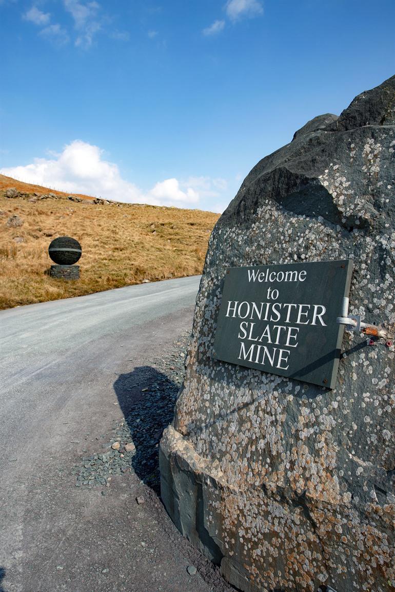 Honister Slate Mine op de Honister Pass, Lake District