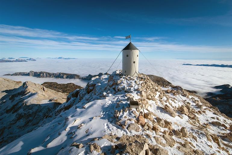 Hoogste top van de Triglav-berg, Slovenië