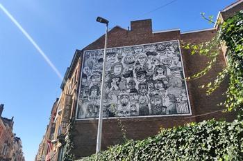 Horror Vacui Leuven door Bisser, Street-art wandelroute in Leuven