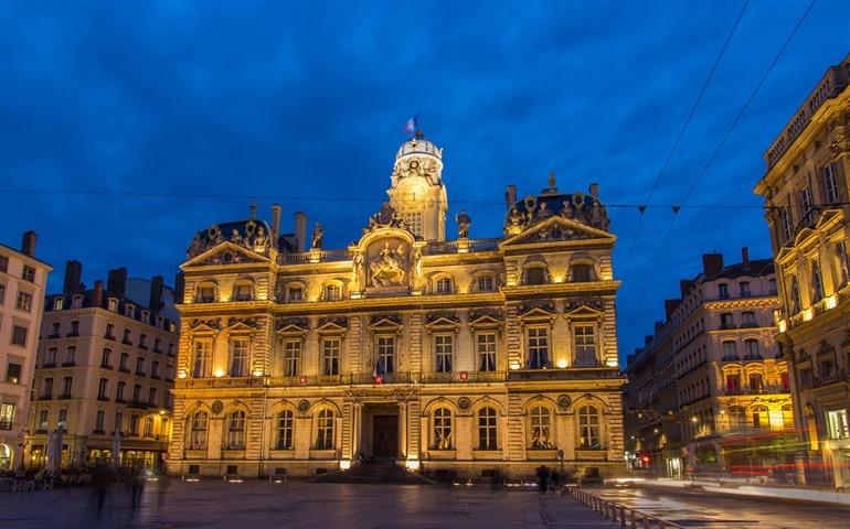 Hotel de Ville in Lyon, Frankrijk 