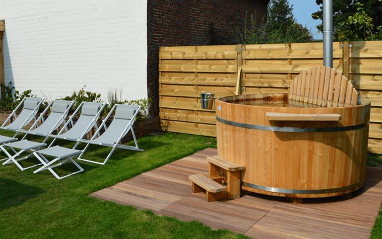 Hottub bij Le Bonheur de Louise