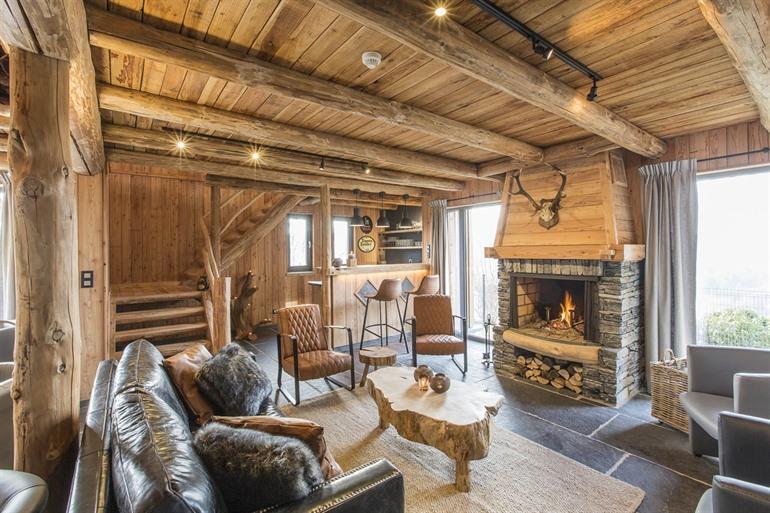 Houten chalet voor 24 personen in de Ardennen