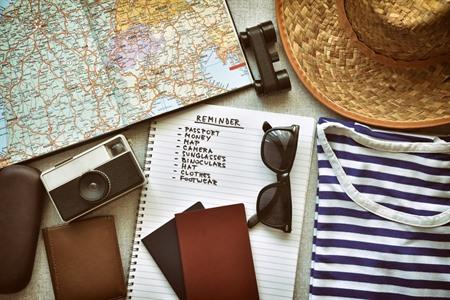 inpaklijst en checklist voor op reis