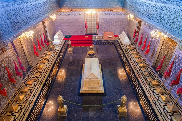 Interieur mausoleum van Mohammed V, Rabat