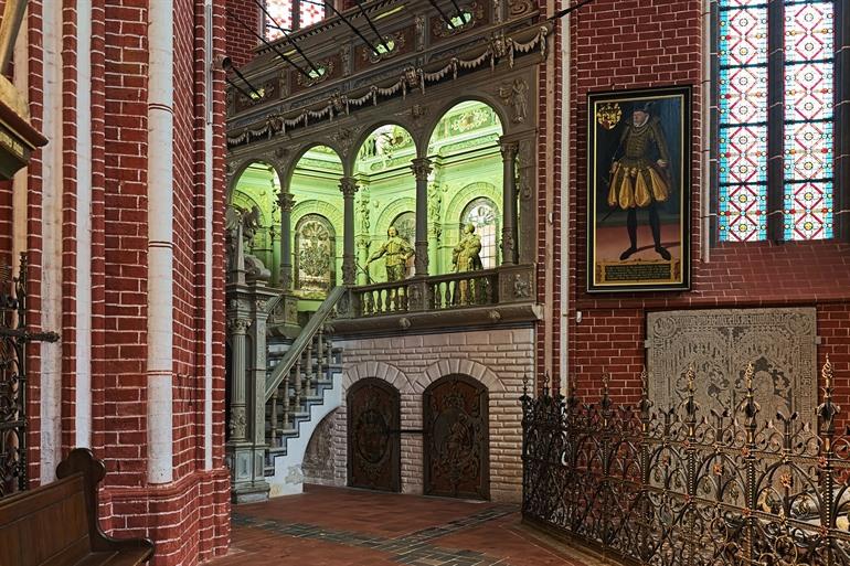 Interieur van de Doberaner Münster, Bad Doberan, Duitsland