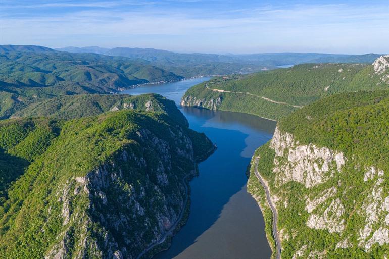 Iron Gates Gorge aan de Donau
