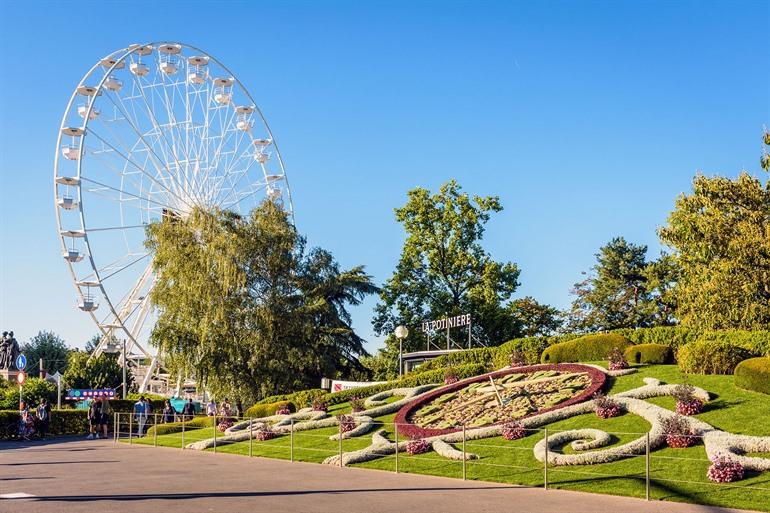 Jardin Anglais en de Bloemenklok, Genève