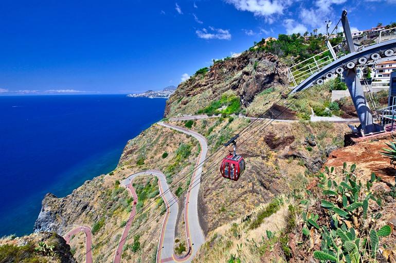 Kabelbaan naar Praia do Garajau, Madeira