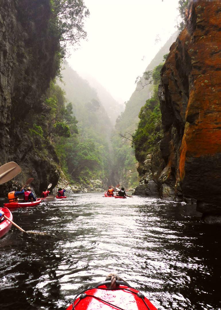 Kajakken op de Stormsrivier