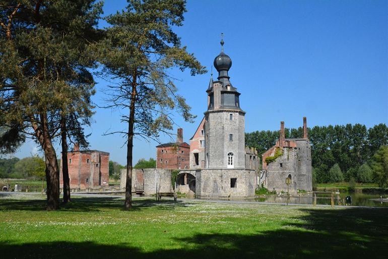 Kasteel van Havré bezoeken nabij Mons, België