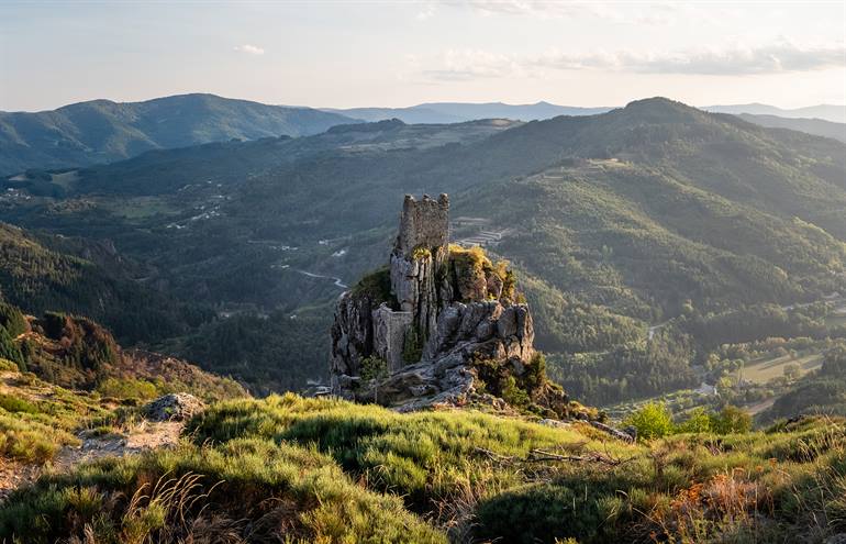 Kasteel van Rochebonne in de Ardèche