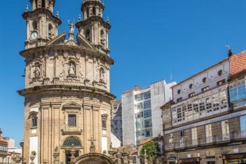 Kerk in Pontevedra, Galicië