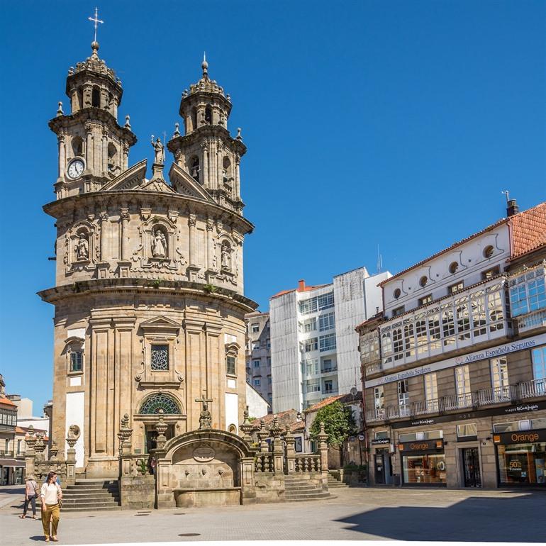 Kerk in Pontevedra, Galicië