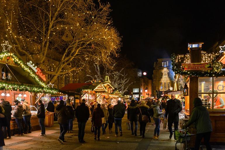 Kerstmarkt in Dortmund, Duitsland
