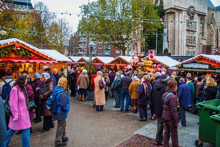 Kerstmarkt in Lille - Rijsel, Frankrijk