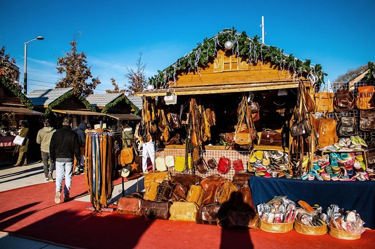 Kerstmarkt in Reims, Frankrijk