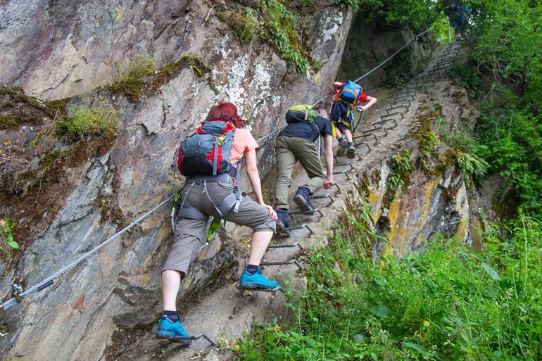 Klettersteig of Via ferrata in Boppard