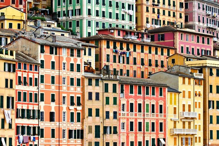 Kleurrijke gevels van Camogli
