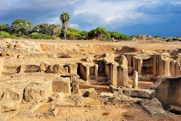 Koninklijke tombes van Paphos bezoeken, Cyprus