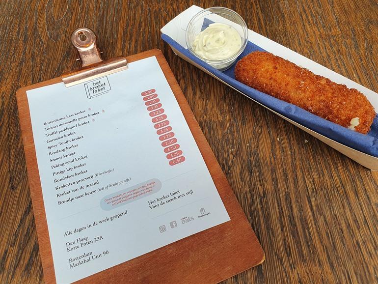 Kroket eten in de Markthal