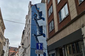 Kuifje stripmuur Brussel