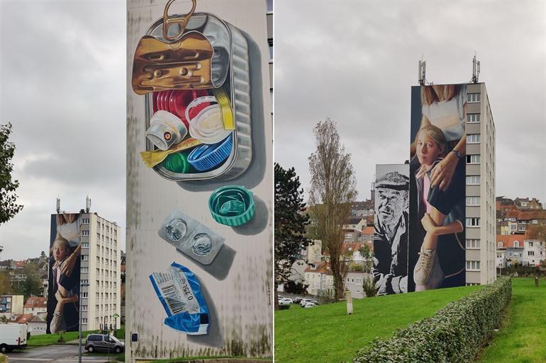 Kunstwerken in Boulogne-sur-Mer, buiten het centrum