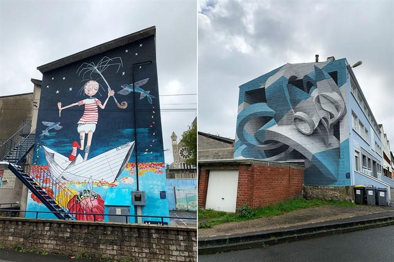 Kunstwerken in Boulogne-sur-Mer, buiten het centrum