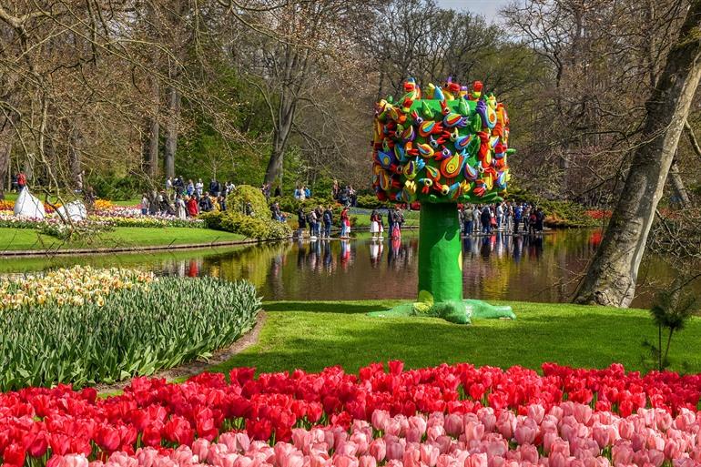 Kunstwerken in Keukenhof