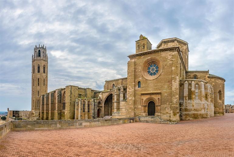 La Seu Vella kathedraal in Lleida, Catalonië