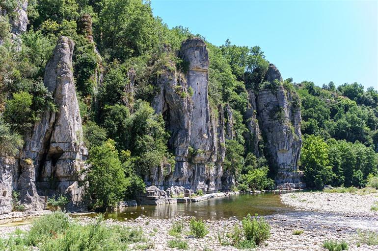 Labeaume in de Ardèche, Frankrijk