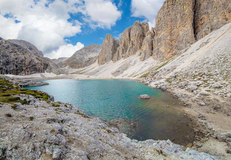 Lago di Antermoia, Dolomieten