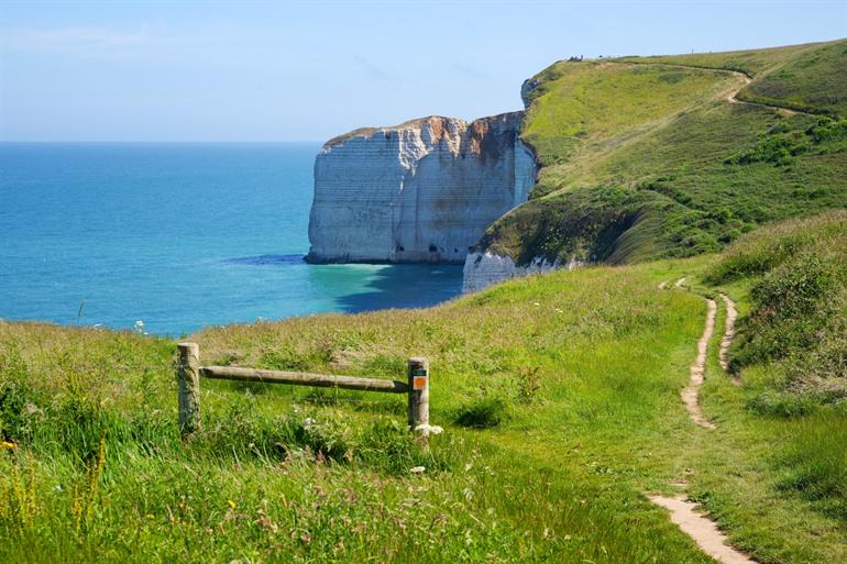 Langs de GR 21 aan de Normandische Kust.