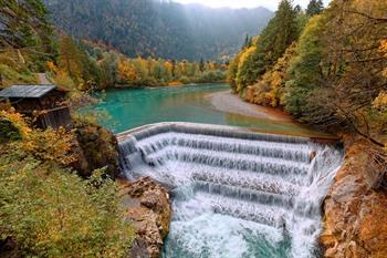 Lech waterval nabij Füssen, Duitsland