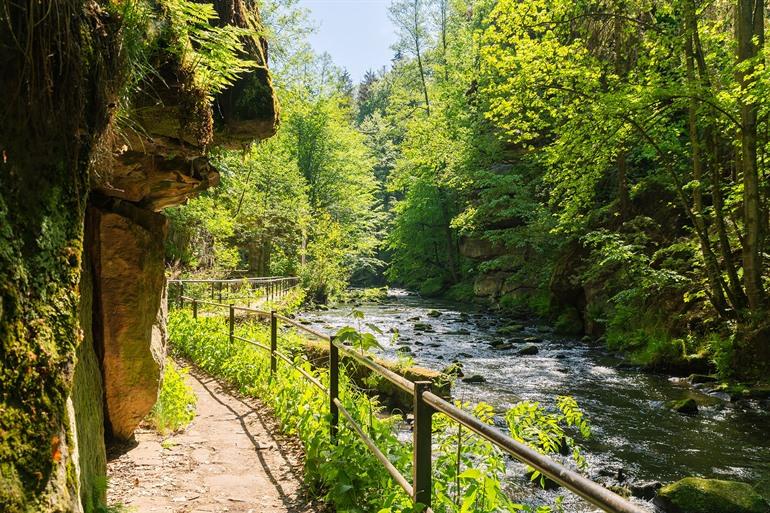Liebethaler Grund Gorge in Saksisch-Zwitserland