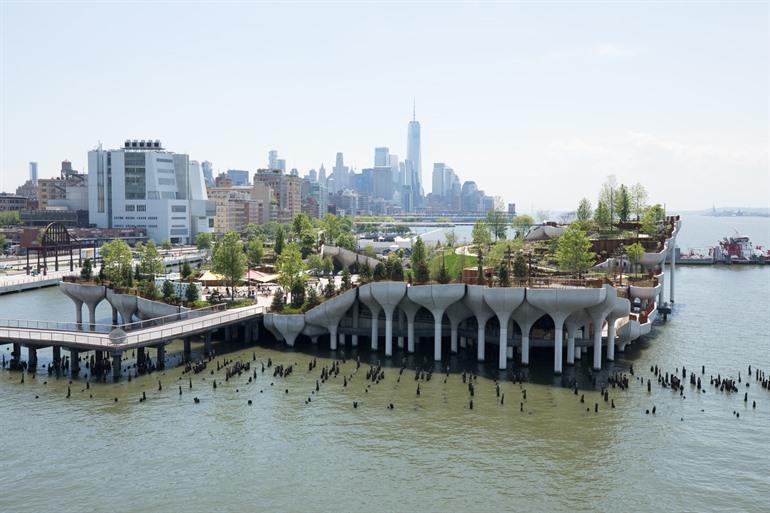 Little Island bij Pier 55, New York