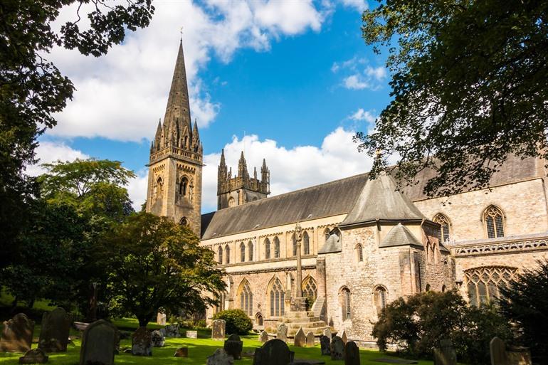 Llandaff Cathedral in Cardiff, Wales