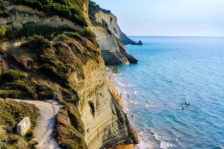Loggas Beach in Sidari, Corfu