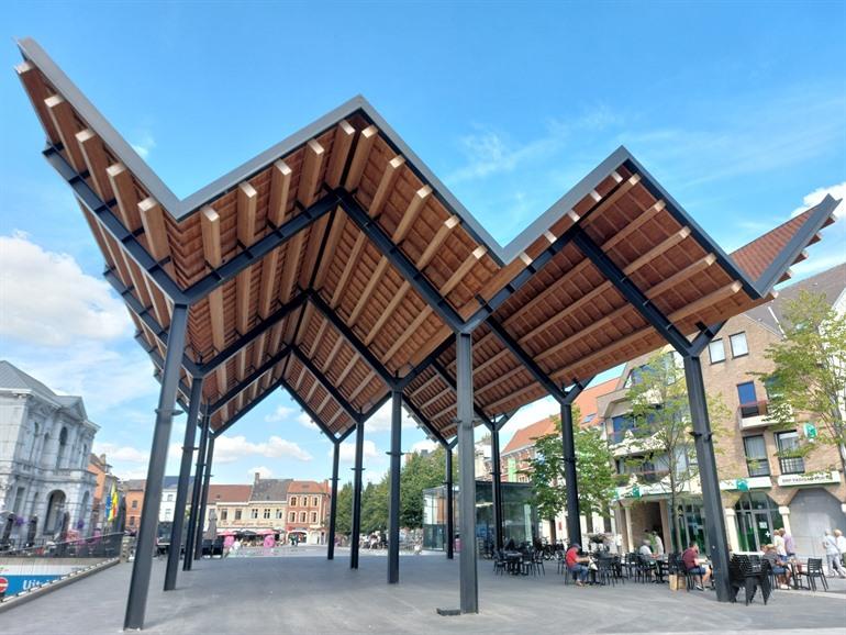 Luifel op de Grote Markt van Vilvoorde