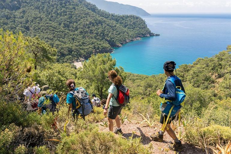 Lycische weg wandelen langs de kust van Turkije