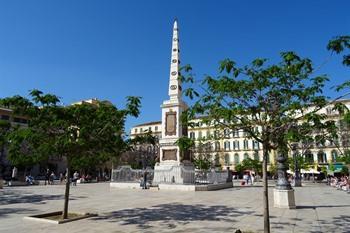 Malaga, plaza merced en picasso