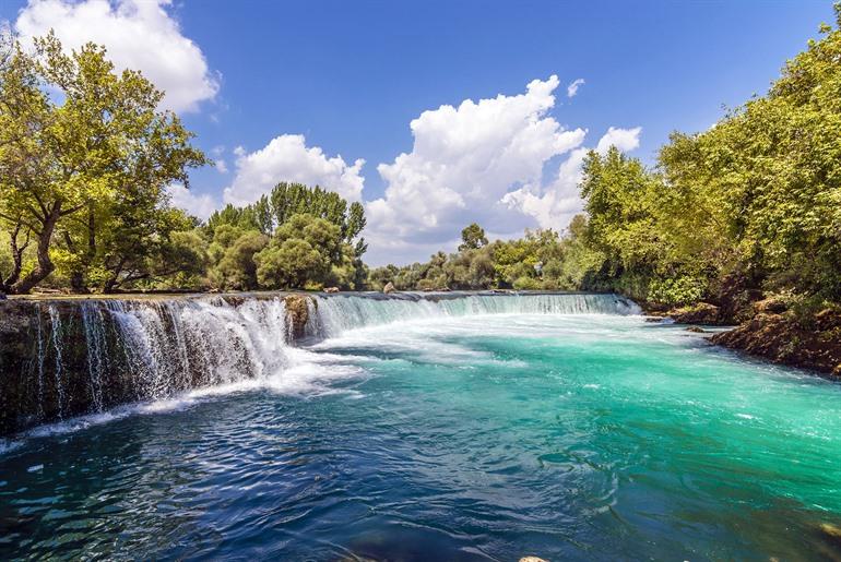 Manavgat watervallen bezoeken, nabij Side