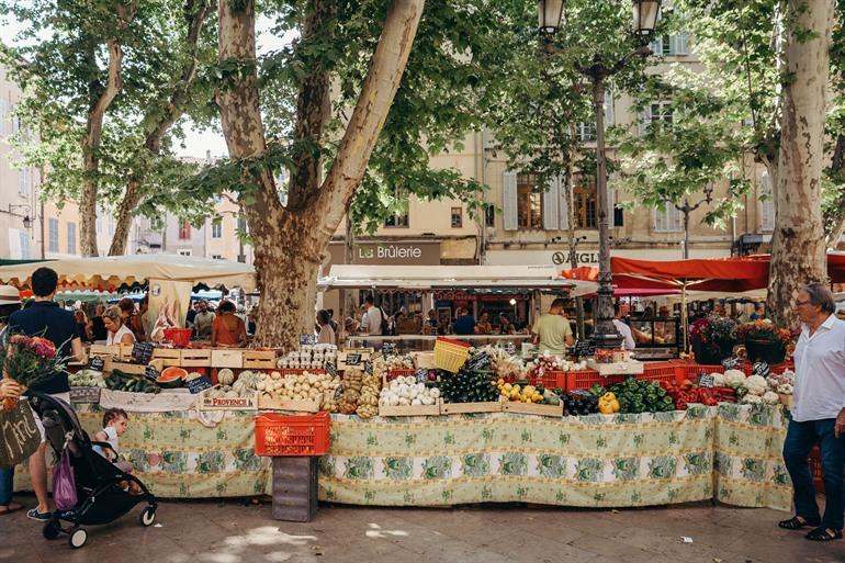 Marktjes in Aix en Provence
