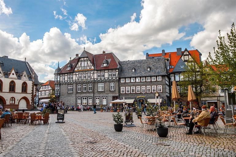 Marktplein van Goslar, Harz-gebergte