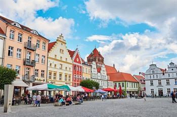Marktplein van Greifswald, Mecklenburg-Vorpommern