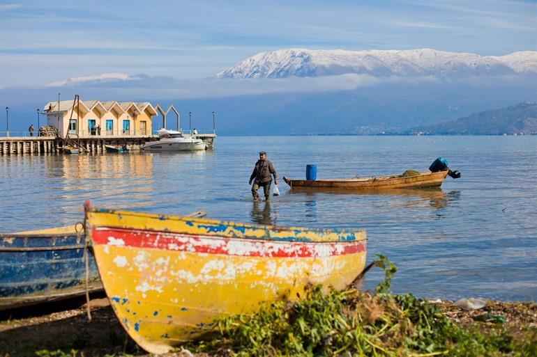 Meer van Ohrid, Albanië