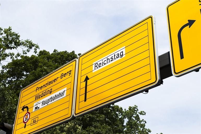 Met de auto naar Reichstag