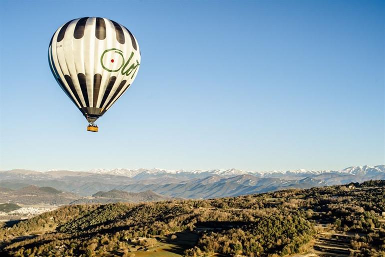 Met de luchtballon over Garrotxa